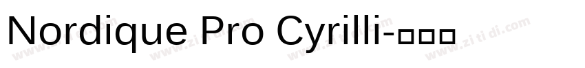 Nordique Pro Cyrilli字体转换